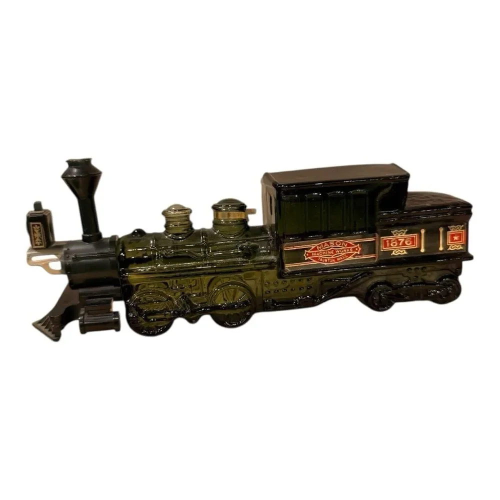 AVON Decanter 1876 CENTENNIAL EXPRESS STEAM ENGINE Wild Country After Shave Full